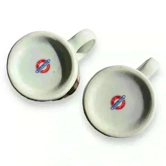 SET of 2 Vintage BIA Cordon Bleu Chili Pepper Mugs Coffee Cups - Picture 3 of 10